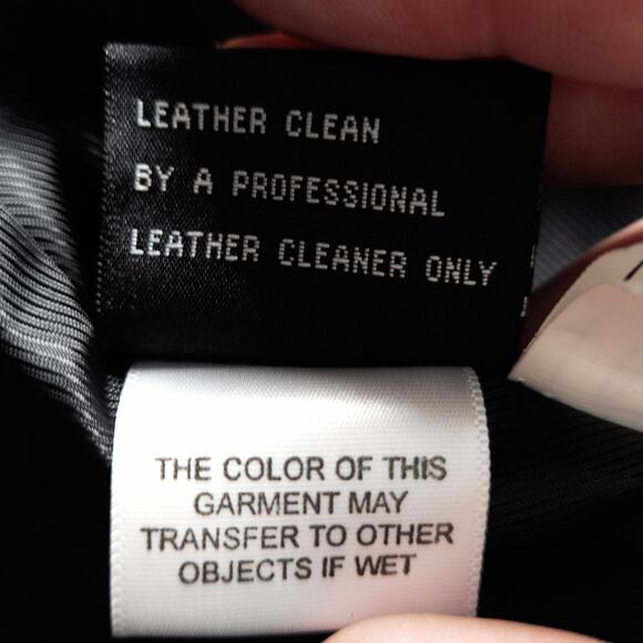 Tibor Leathers Trench Coat Genuine Leather Double Breasted Black Size M Mobwife - Picture 15 of 16